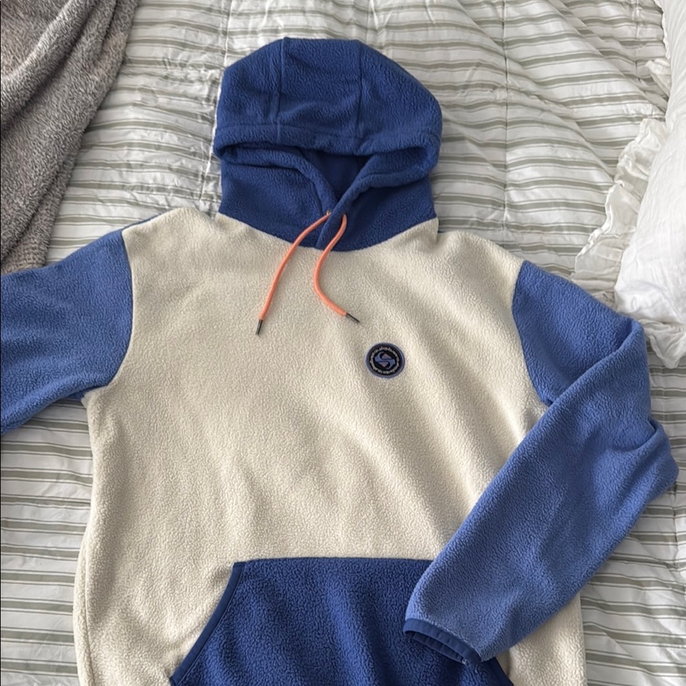 Blue and Cream Hoodie